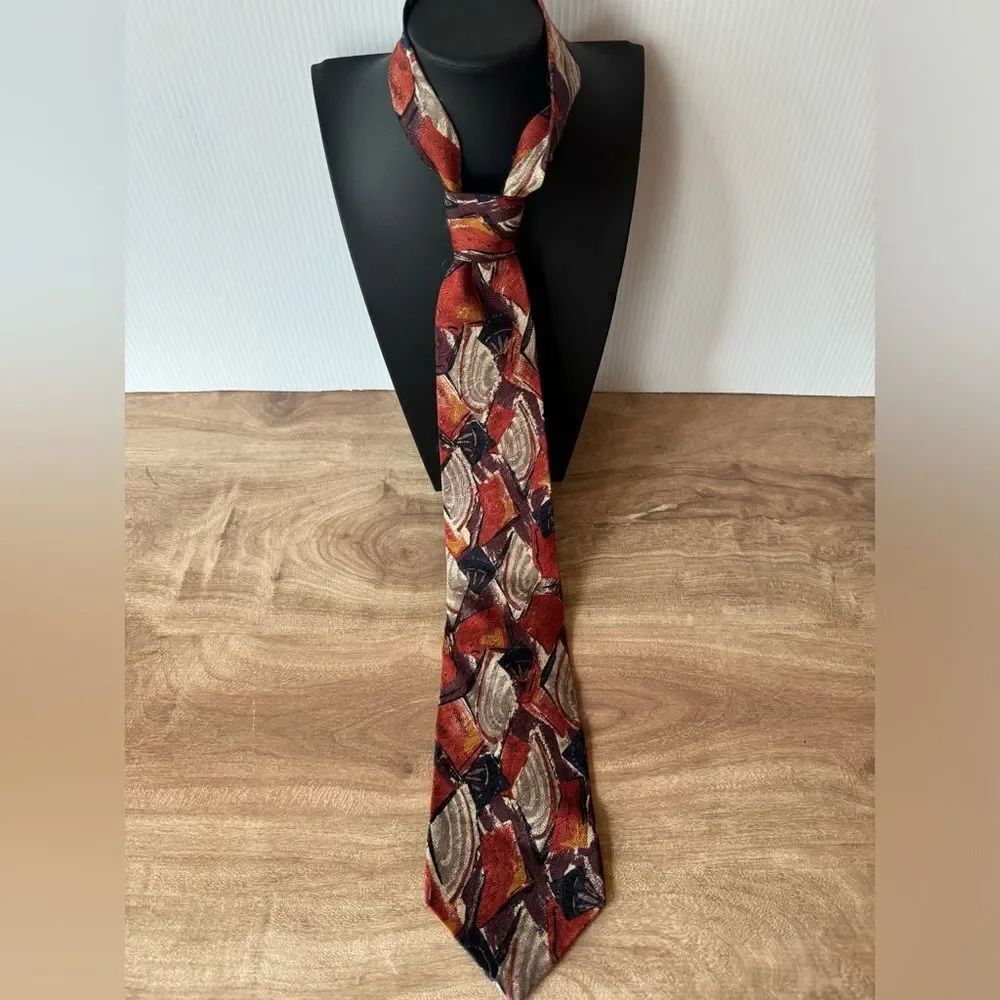Omaggio by Robert Talbott Men's Hand Sewn 100% Italian Silk Neck Tie Geometric